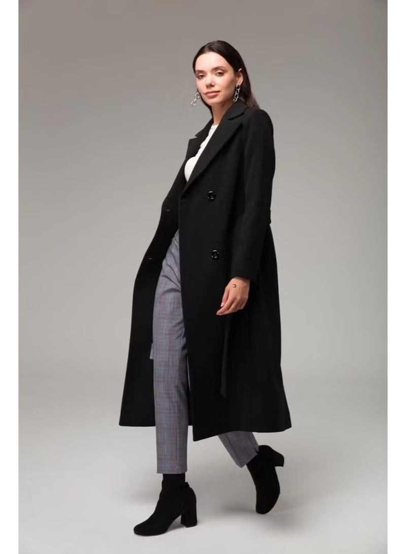 Barbora Full Length Cashmere Cashmere Coat - Image 1